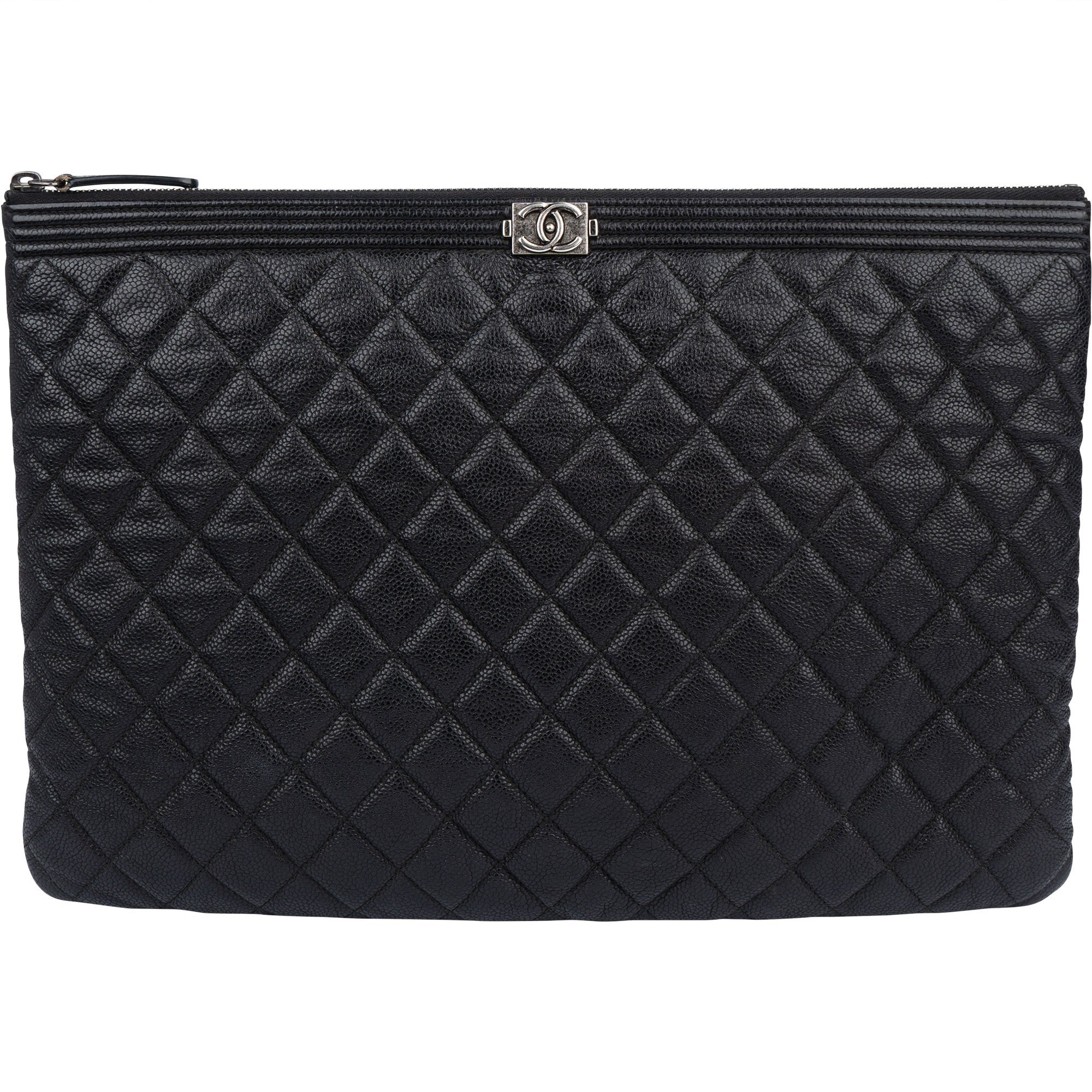 Boy leather clutch bag