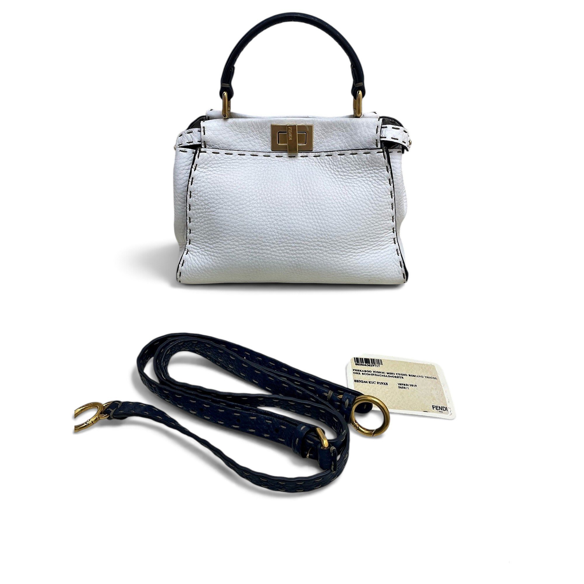 Peekaboo leather handbag
