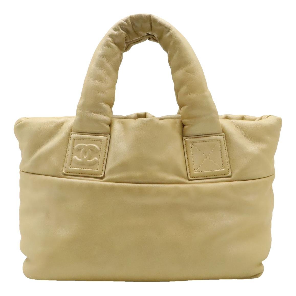 Cocoon leather tote