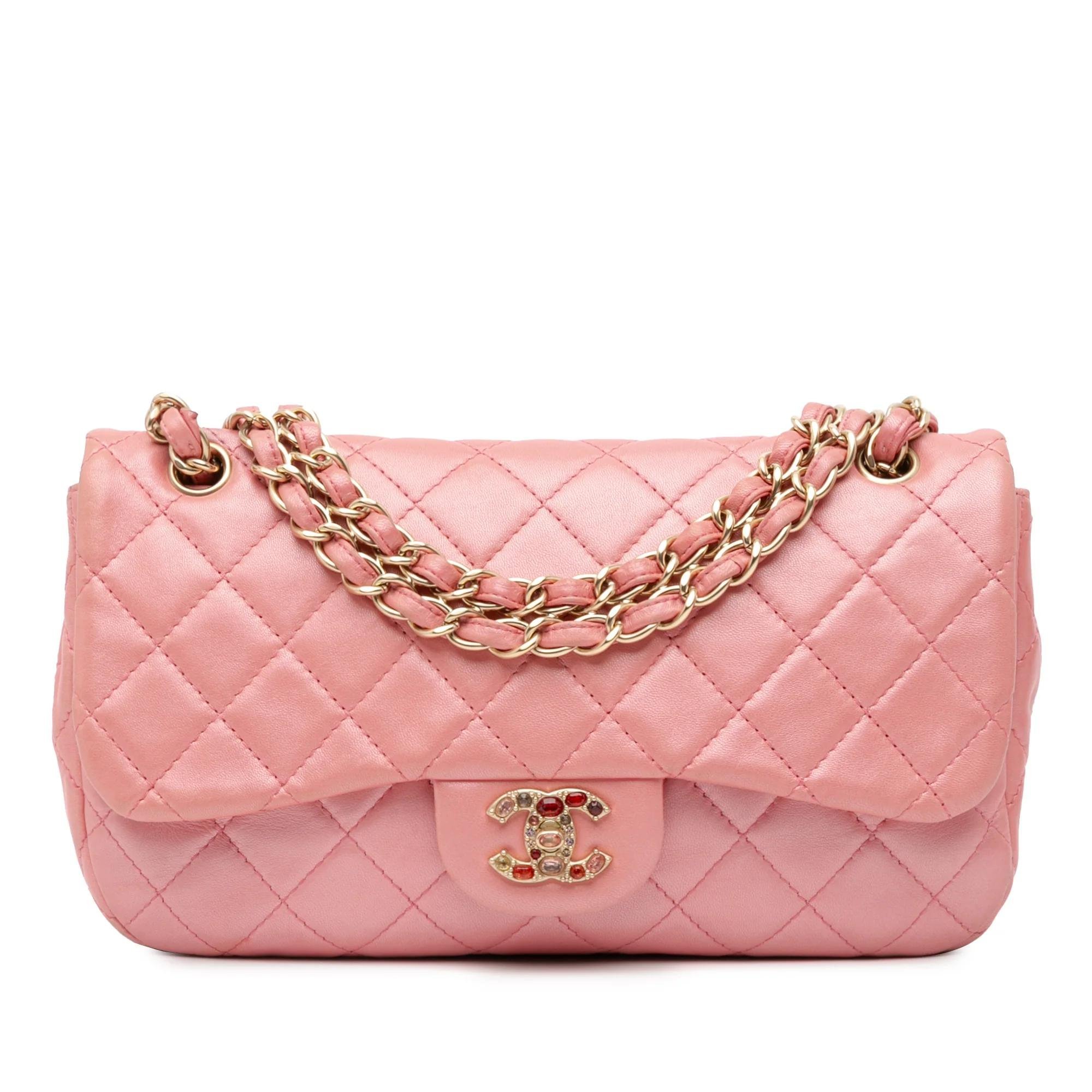 Wallet On Chain Boy Half Flap leather handbag