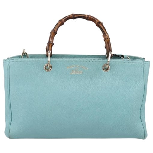 Bamboo Shopper leather tote