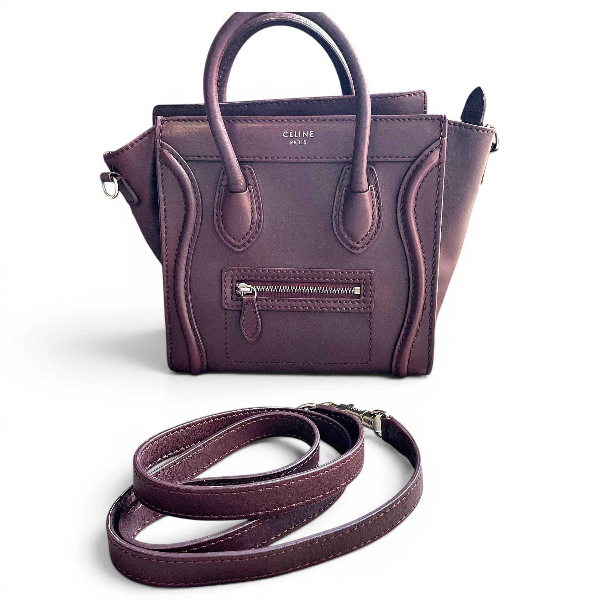 Nano Luggage leather handbag