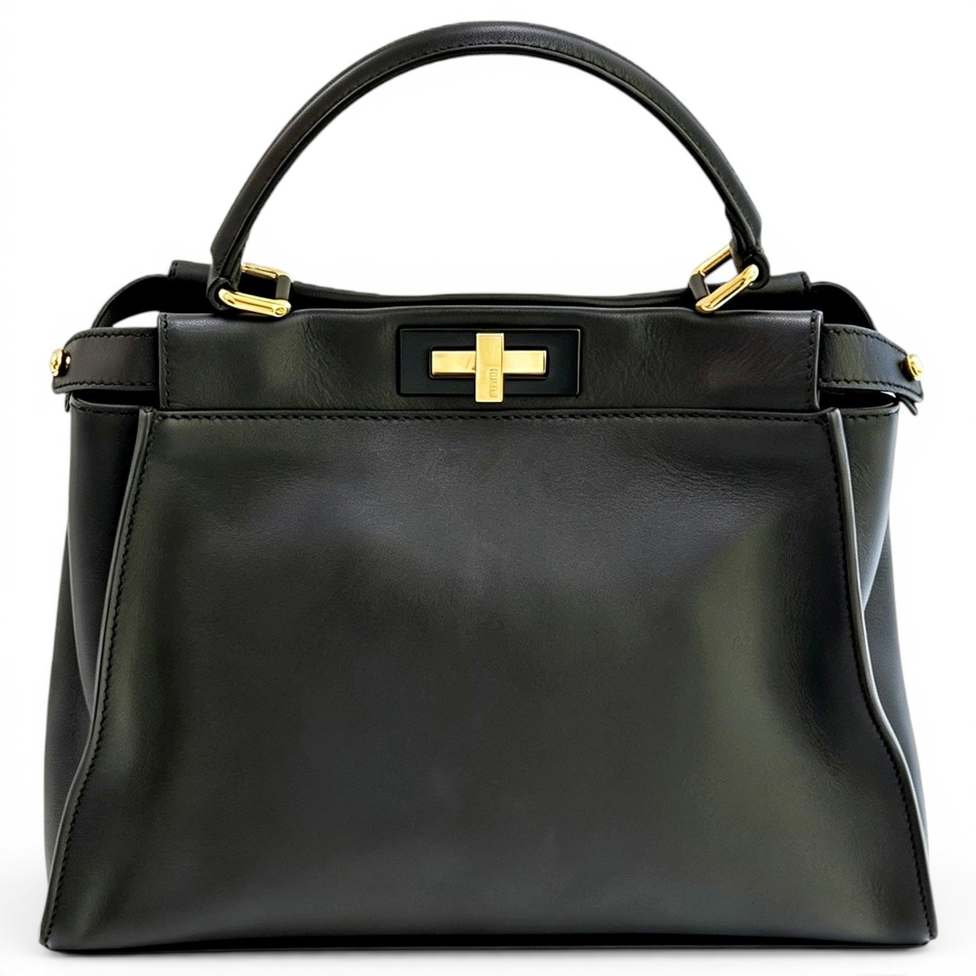 Peekaboo leather handbag