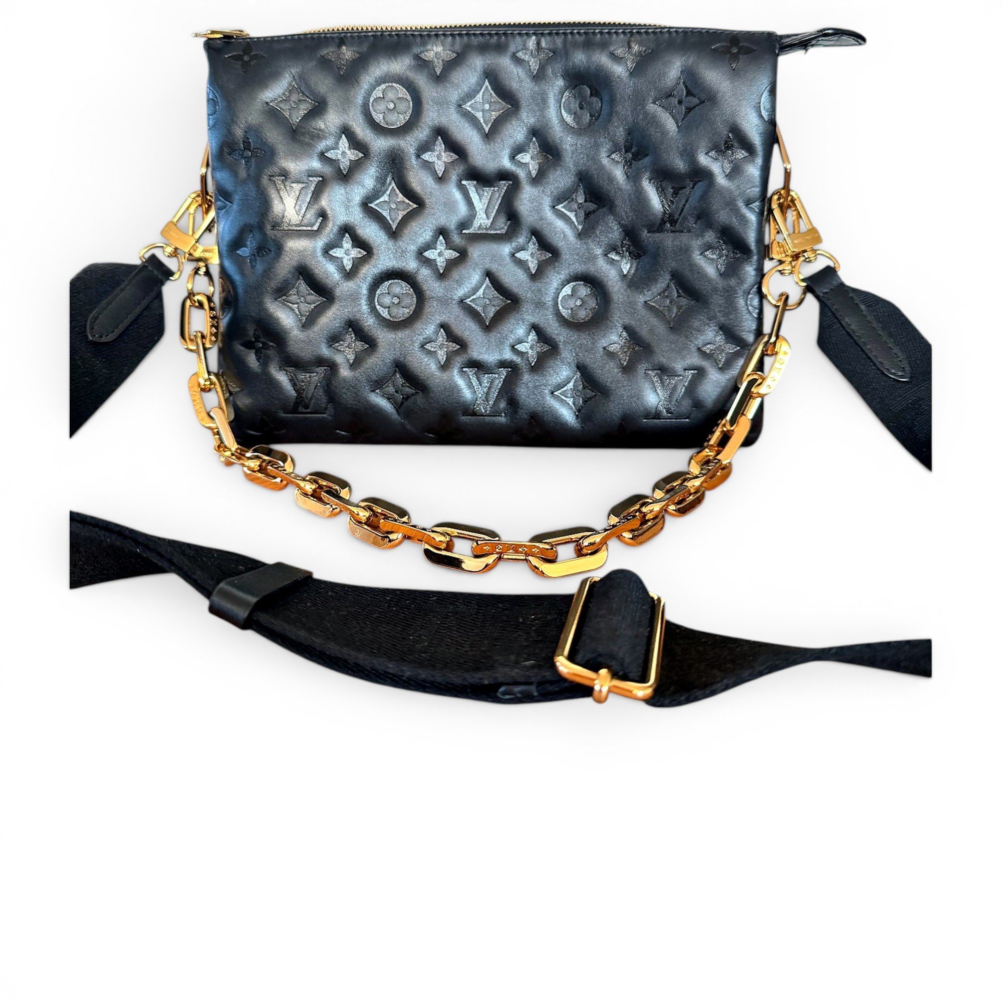Coussin leather handbag
