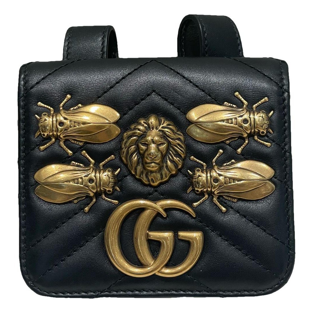 Leather clutch bag