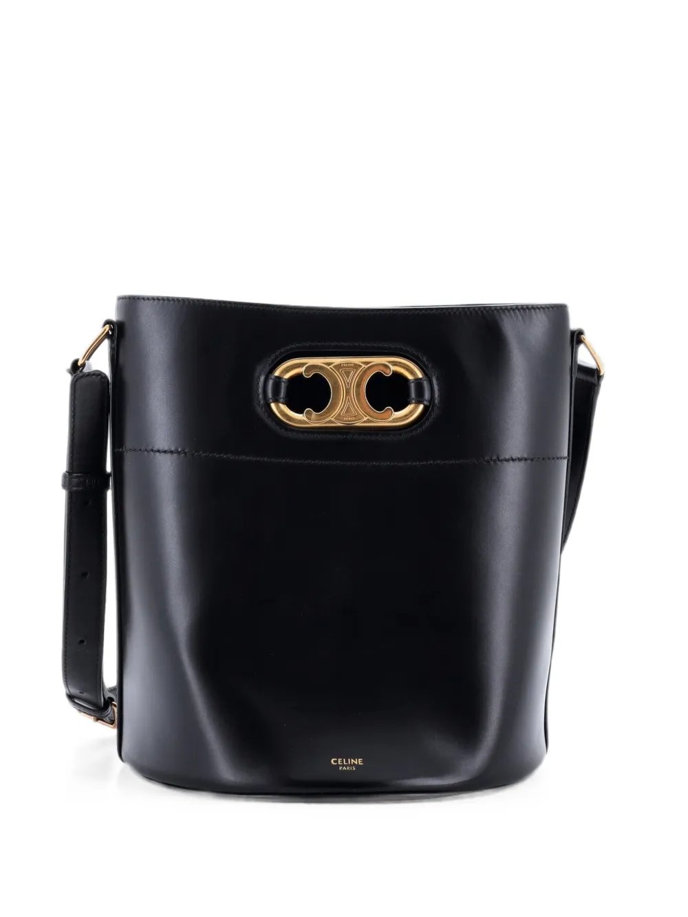 Maillon Triomphe Leather Medium bucket bag