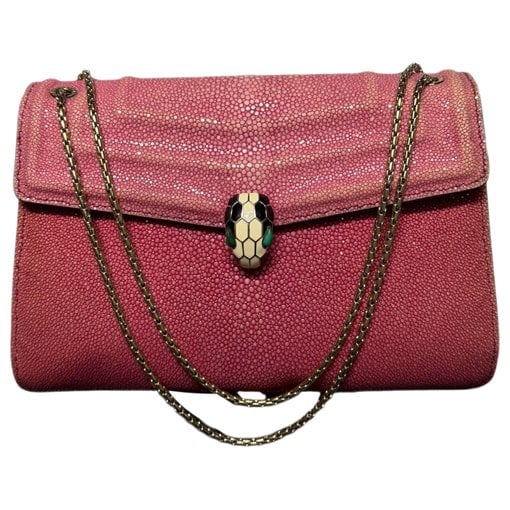 Bvlgari Serpenti leather handbag