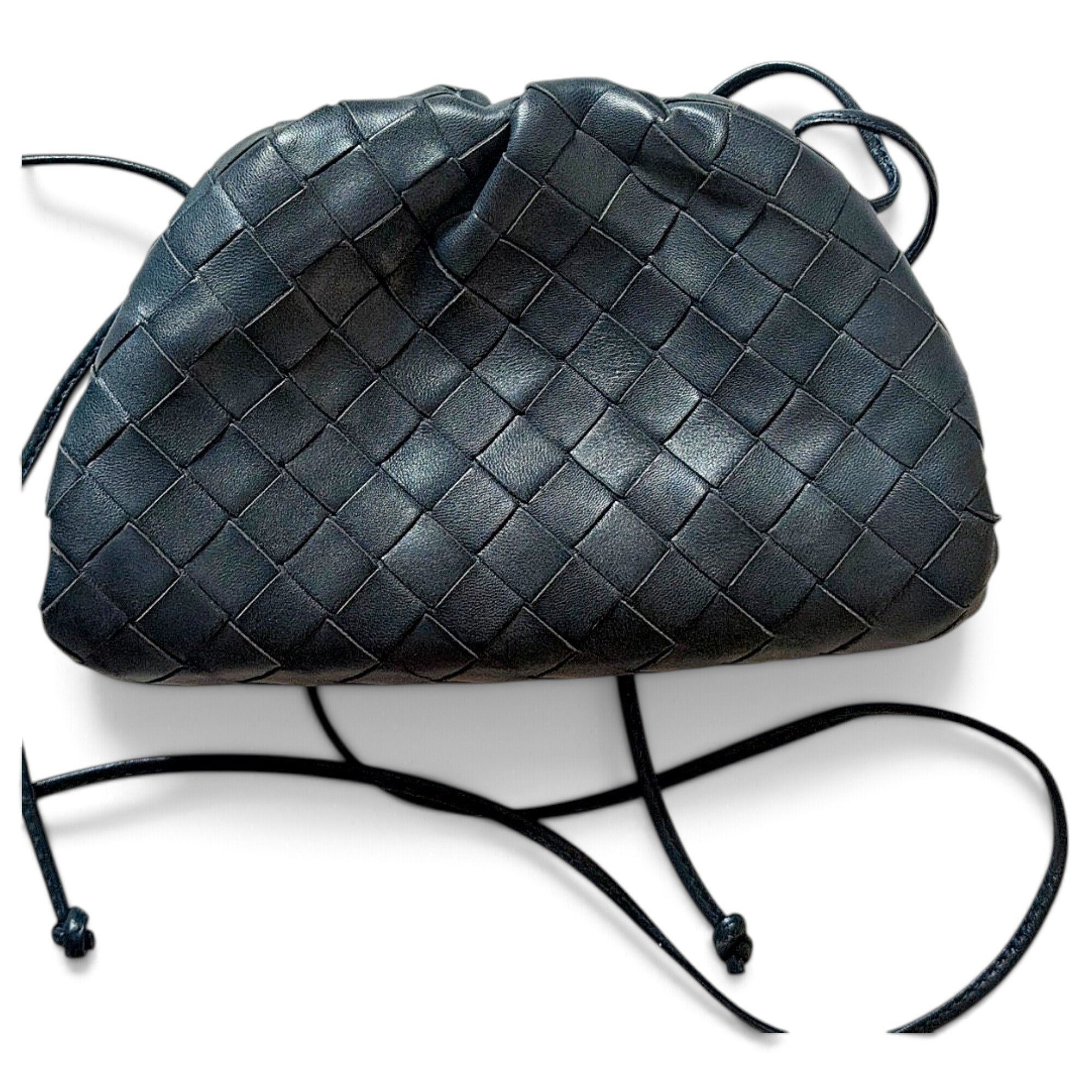 Pouch leather crossbody bag