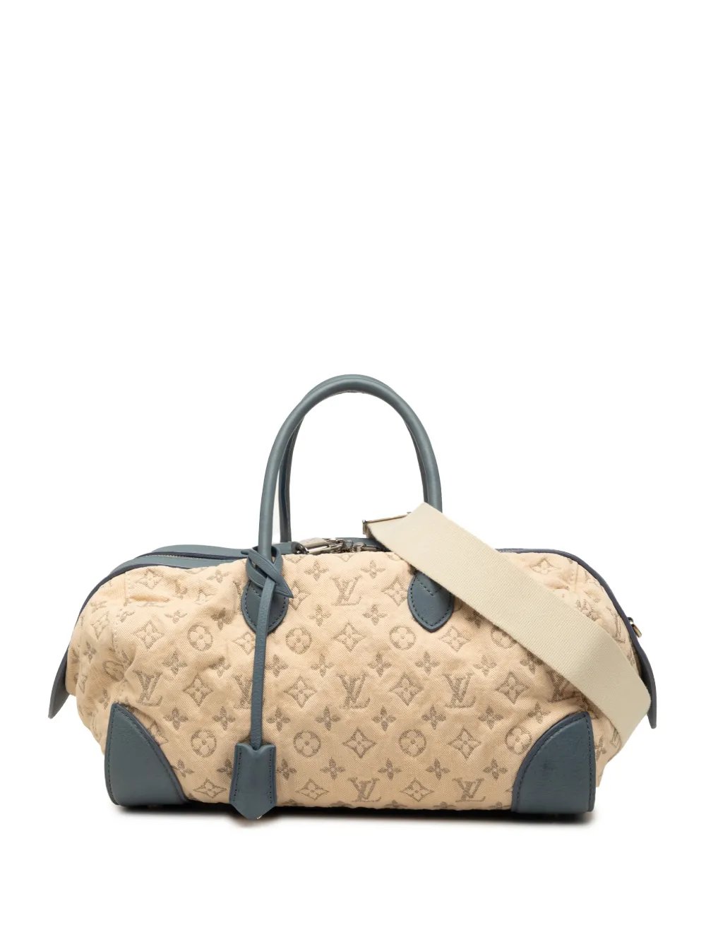 2010-2020 Monogram Denim Speedy Round GM satchel