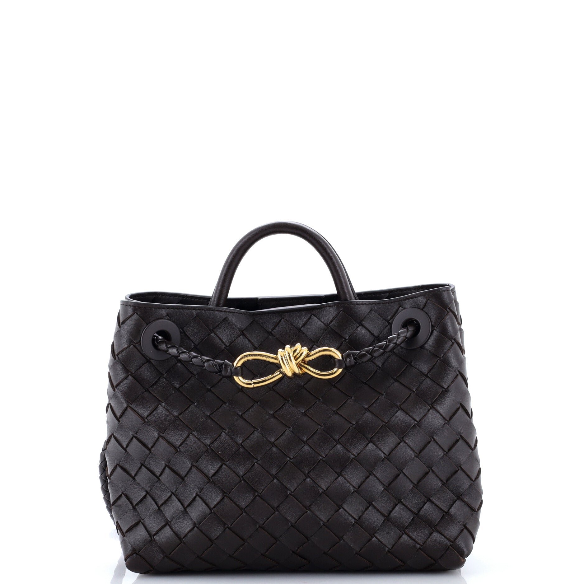 Andiamo Top Handle Bag Intrecciato Nappa Small