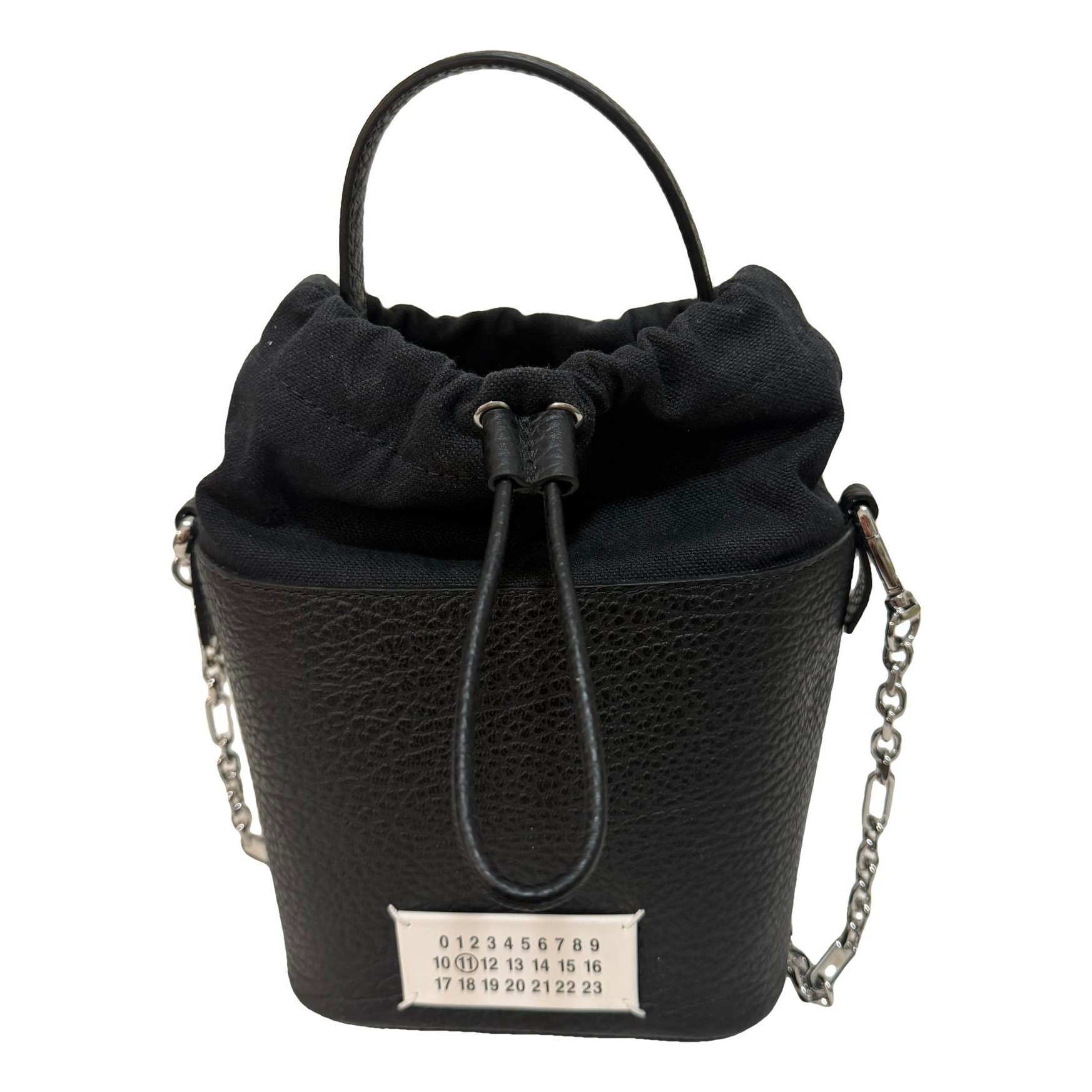 Leather clutch bag
