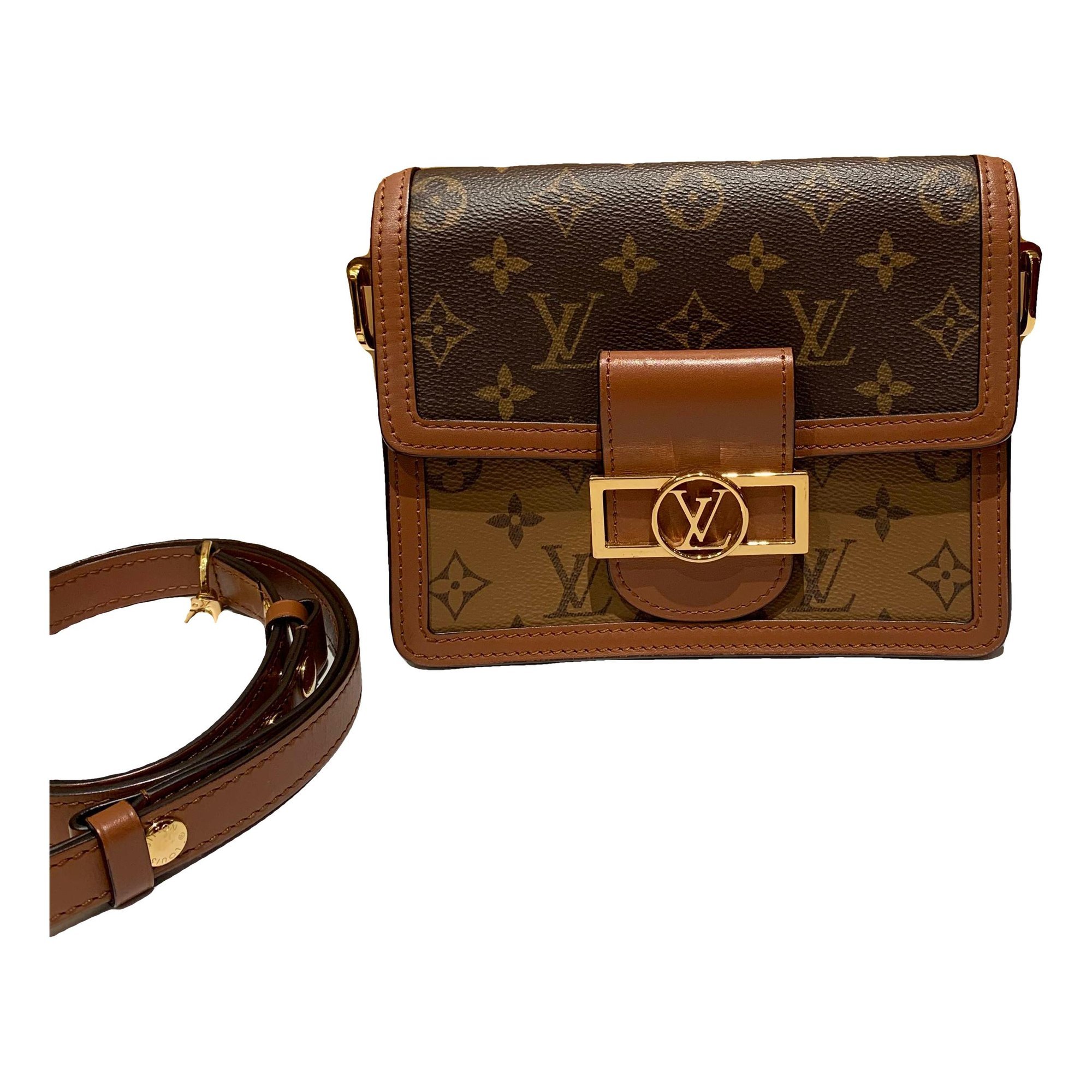 Dauphine leather handbag