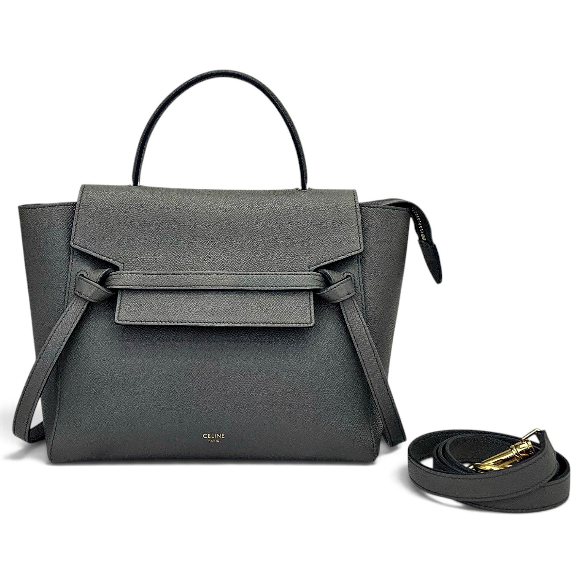 Belt leather handbag