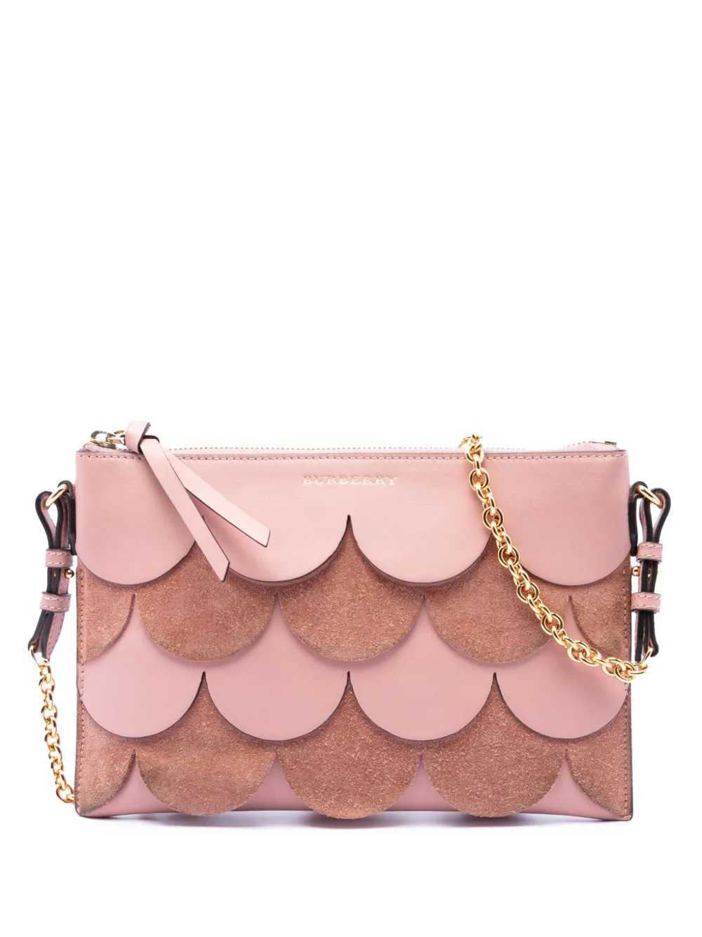 2000-2017 Scalloped Leather and Suede Peyton crossbody bag