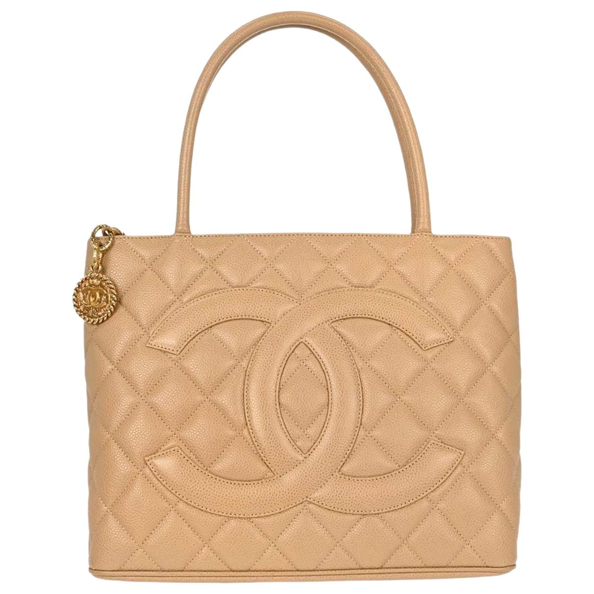 Médaillon leather tote