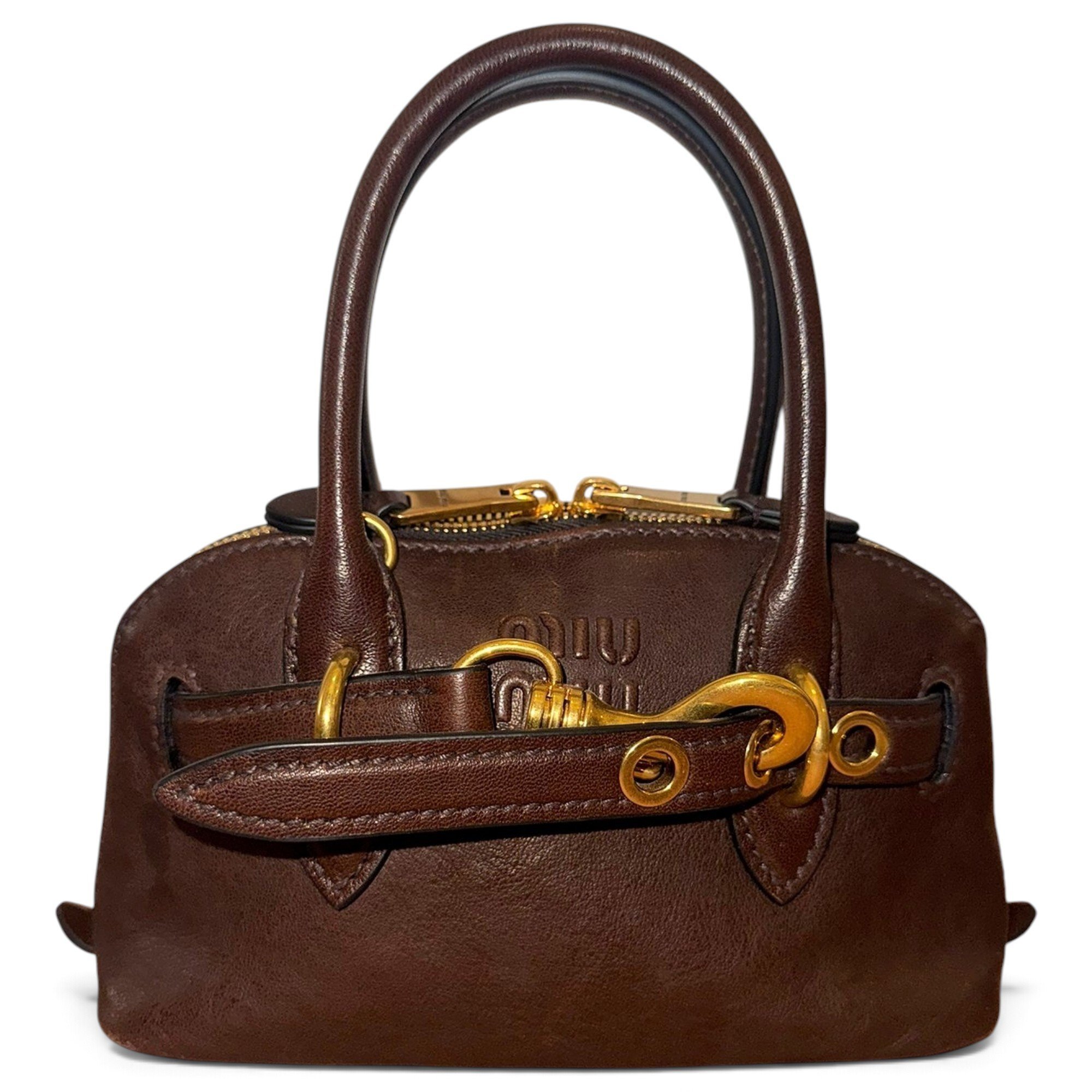Miu Miu Aventure leather crossbody bag