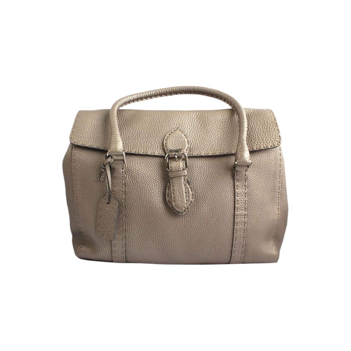 Leather clutch bag