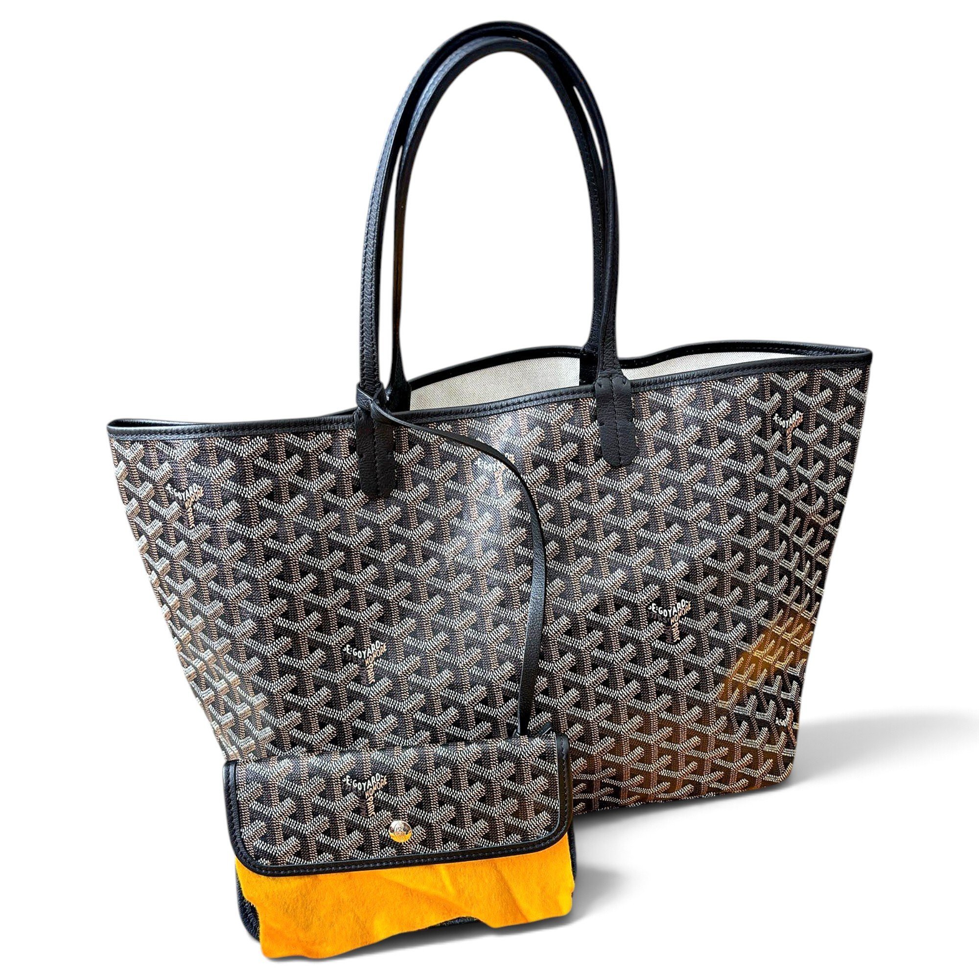 Goyard Saint-Louis leather handbag