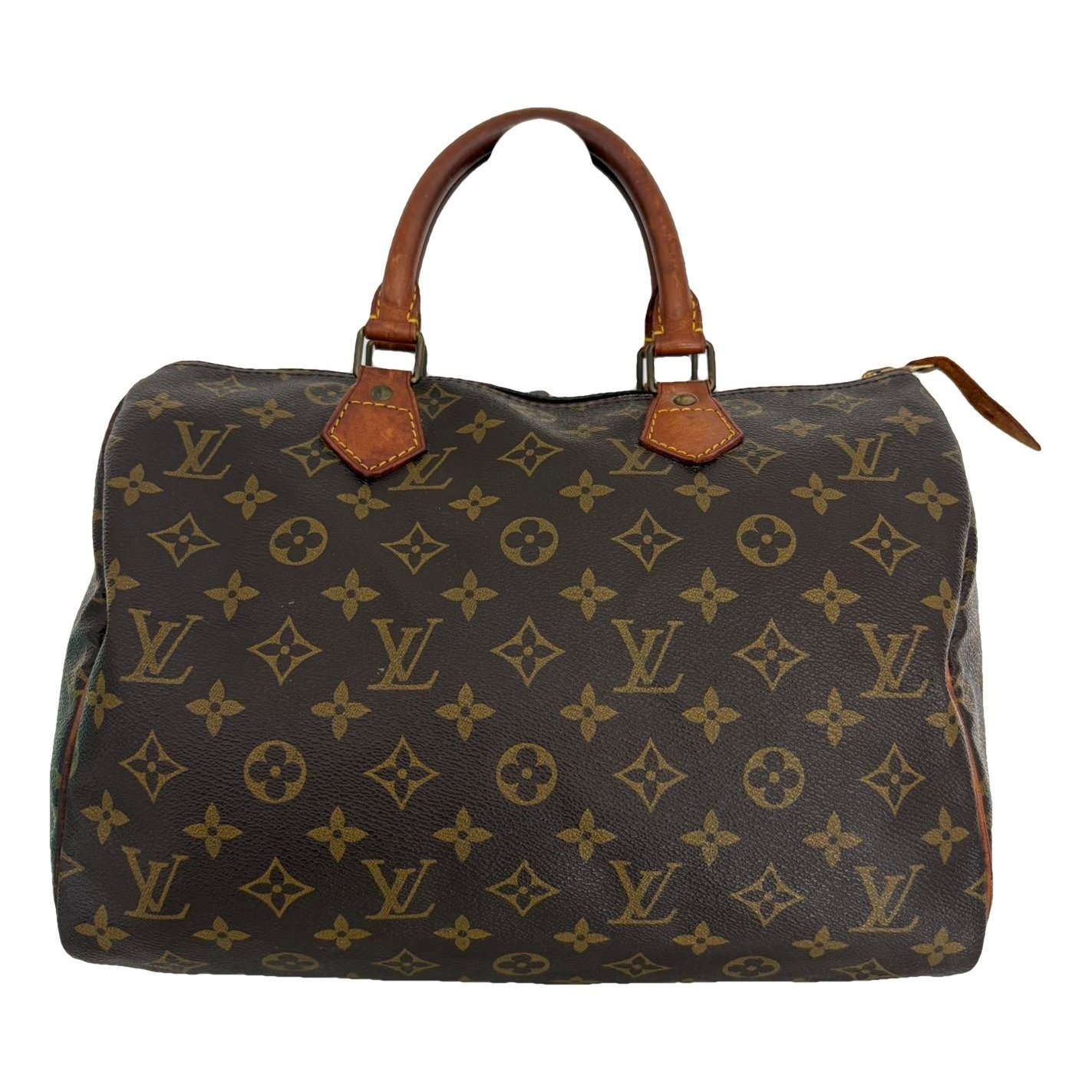 Speedy leather handbag