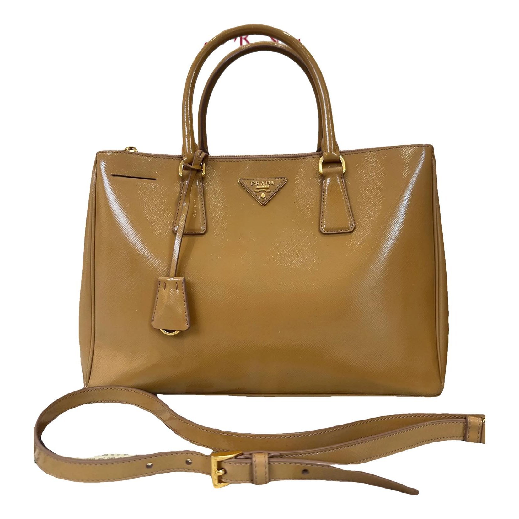 Galleria patent leather handbag