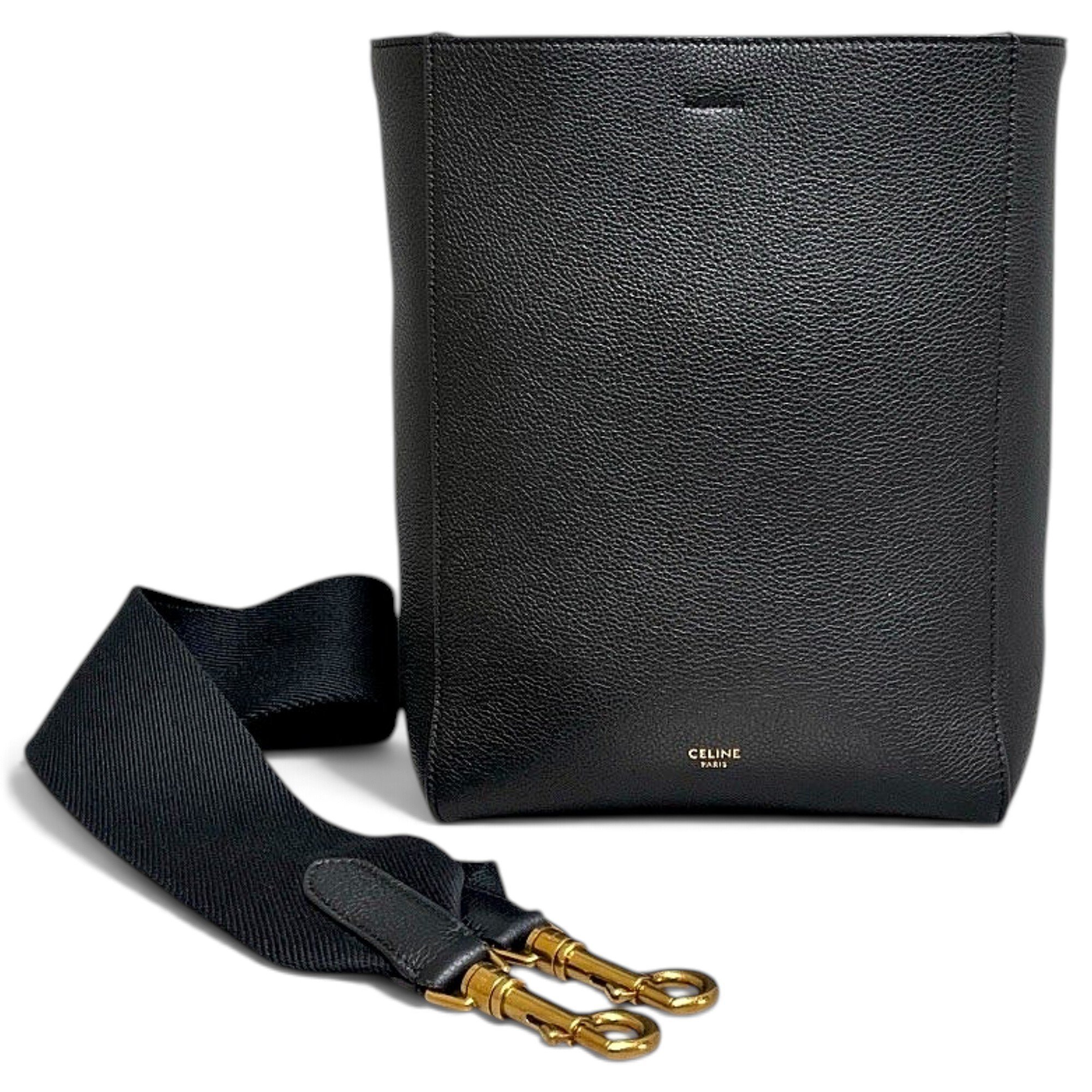 Seau Sangle leather handbag