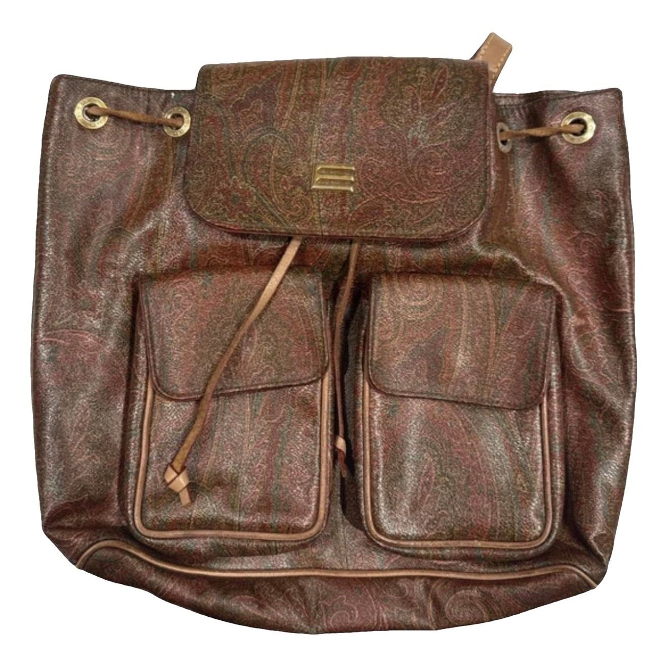 Leather backpack