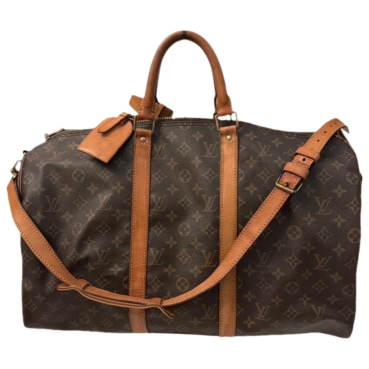 Keepall leather travel bag