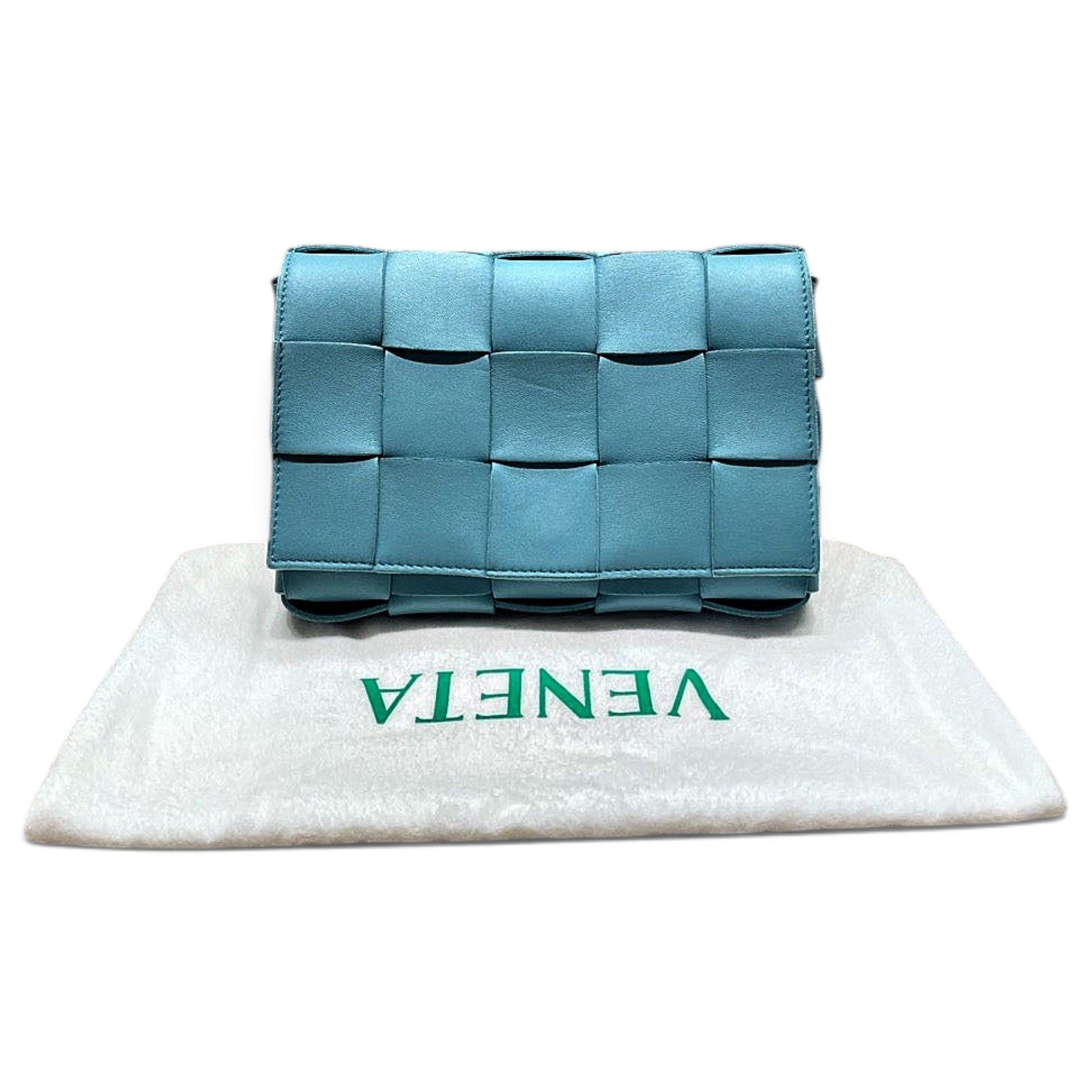 Cassette leather crossbody bag