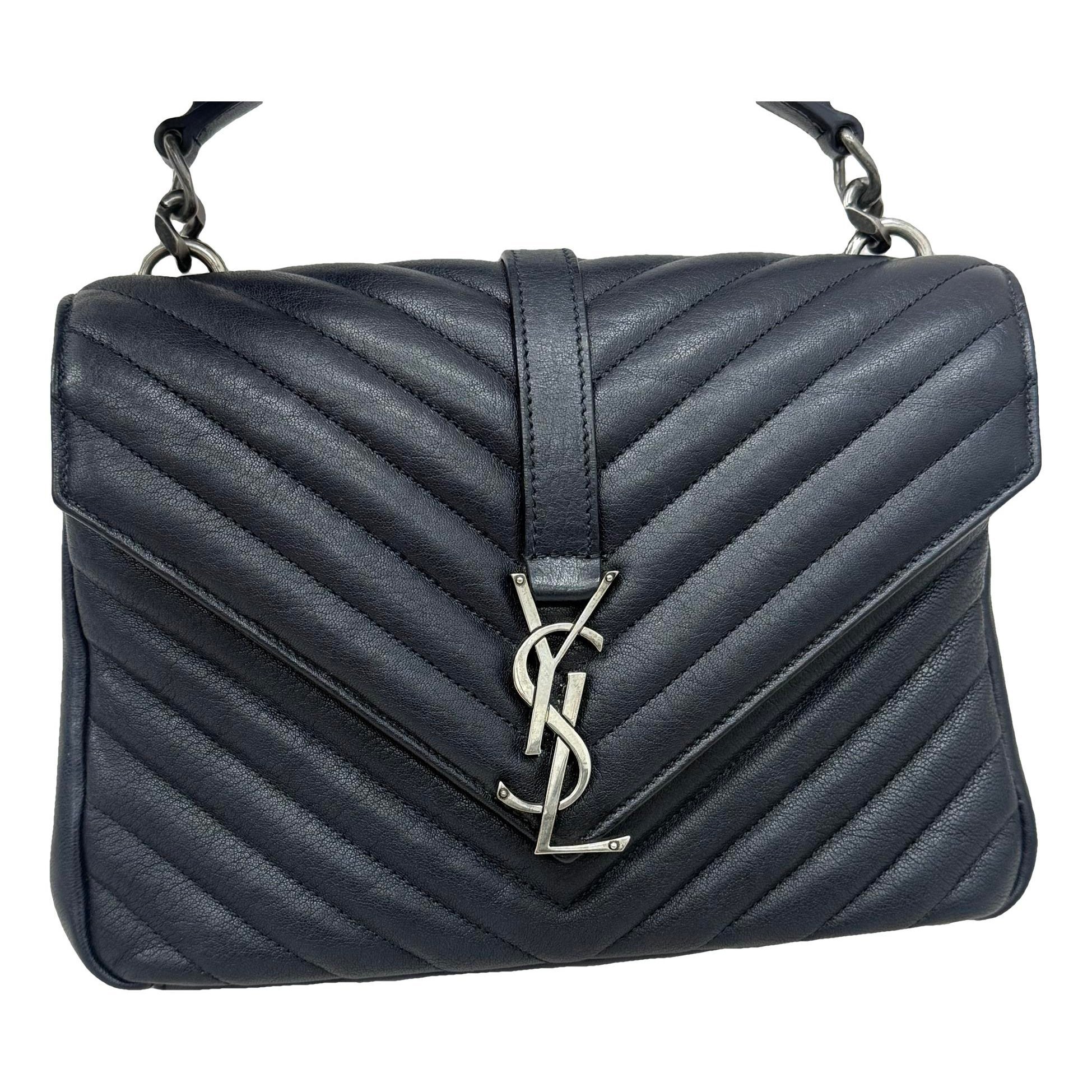 Collége monogramme leather handbag