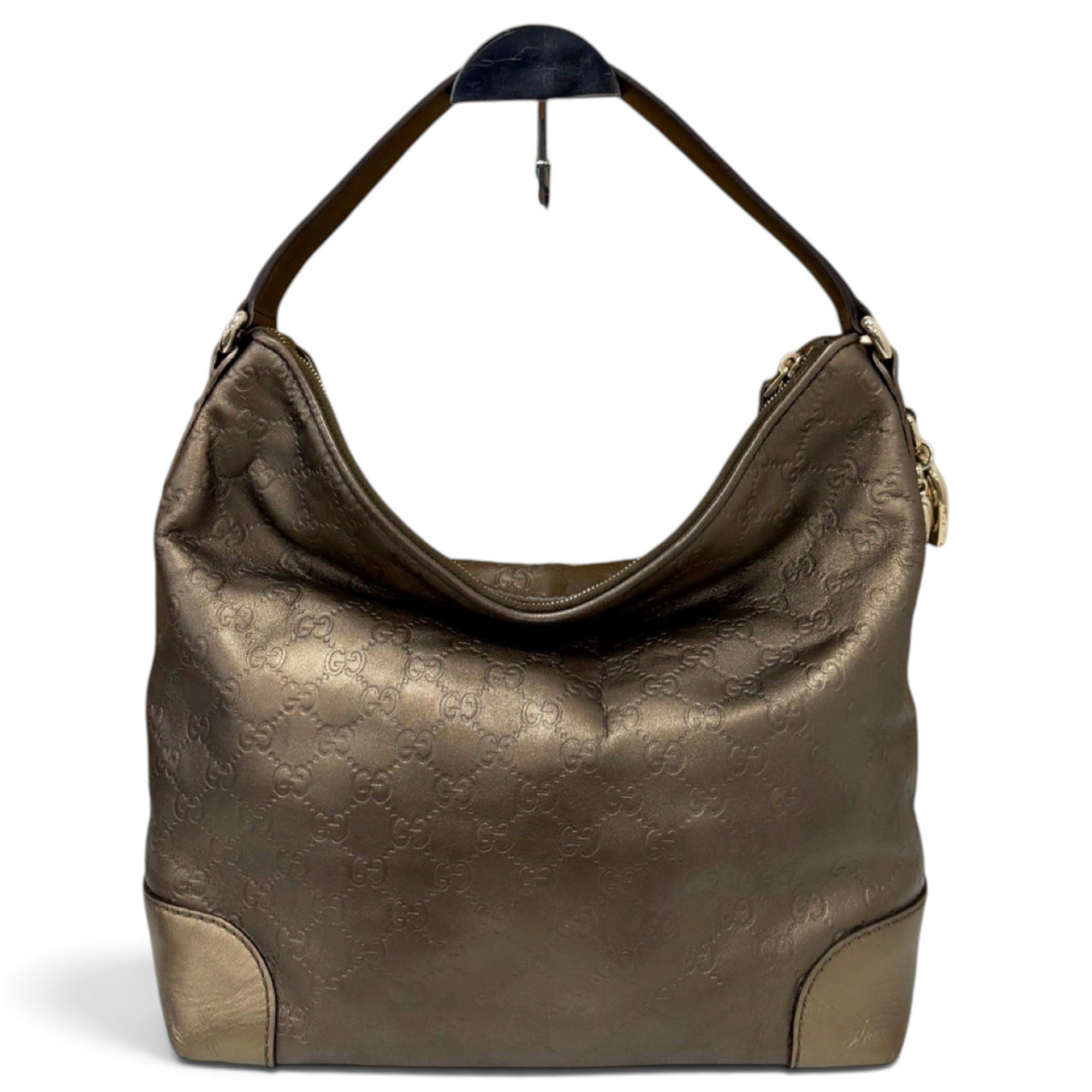 Hobo leather handbag