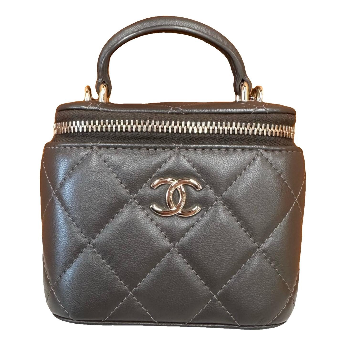 Trendy CC Vanity leather handbag