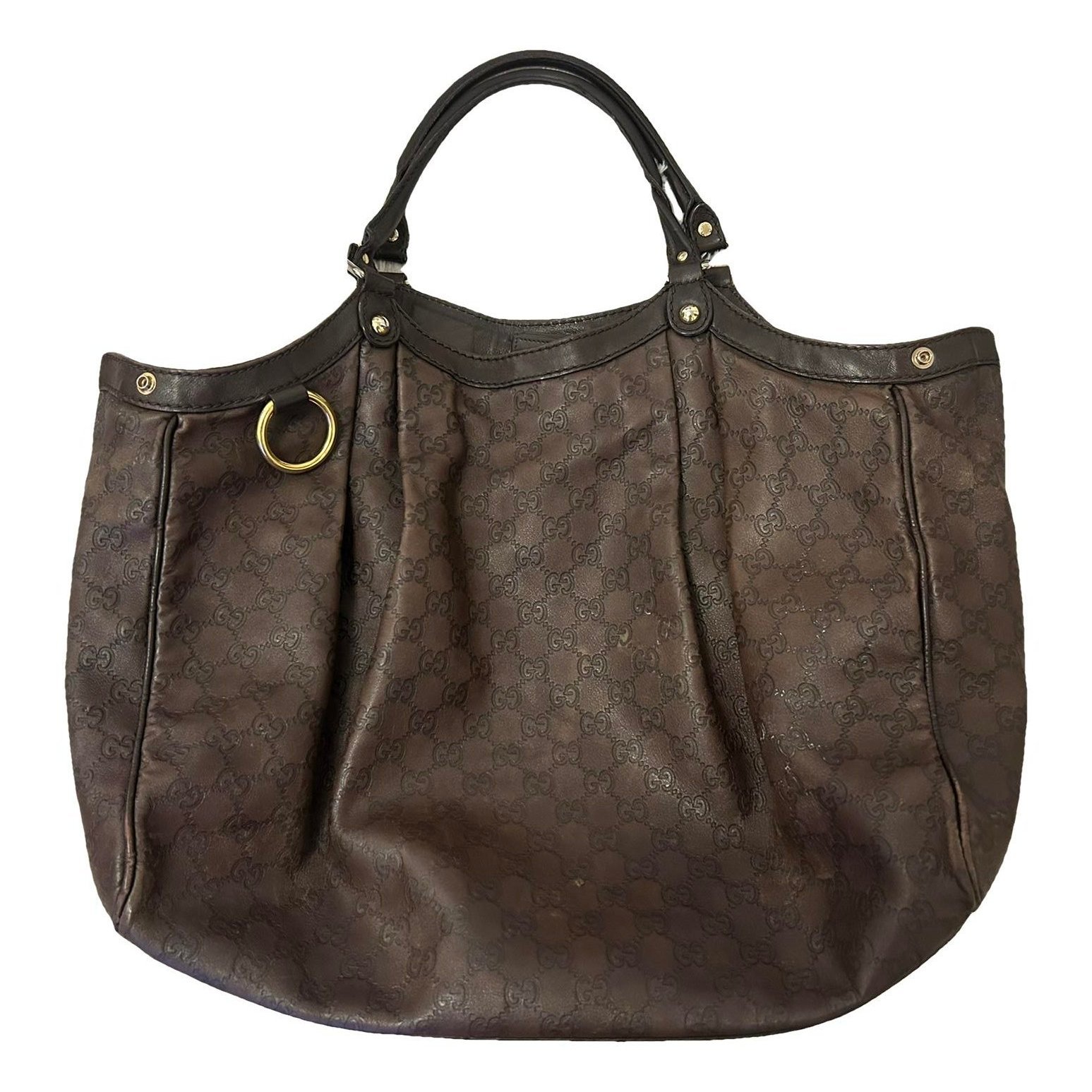 Leather tote