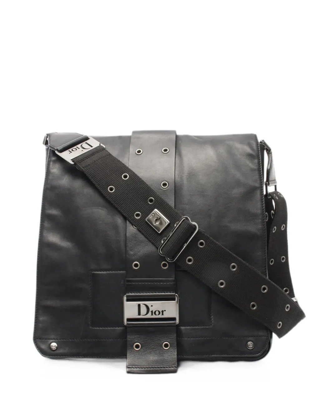 Dior 2000s leather messenger bag