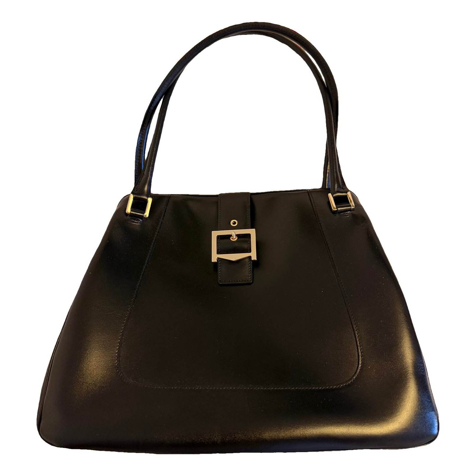 Marine leather handbag