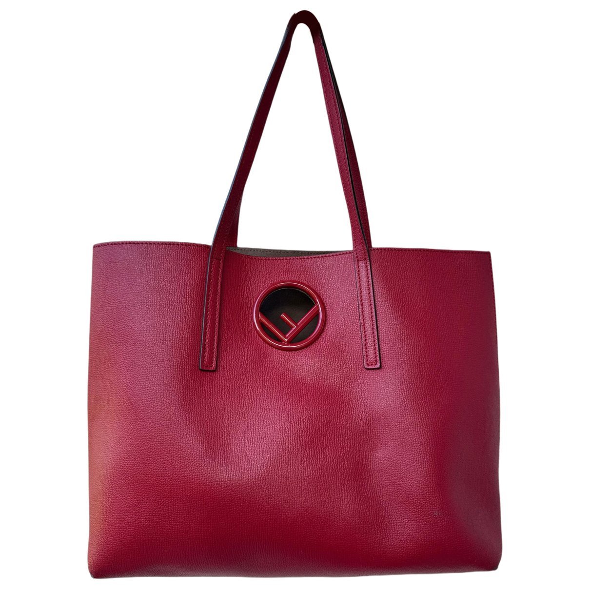 Logo Shopper Tote leather tote