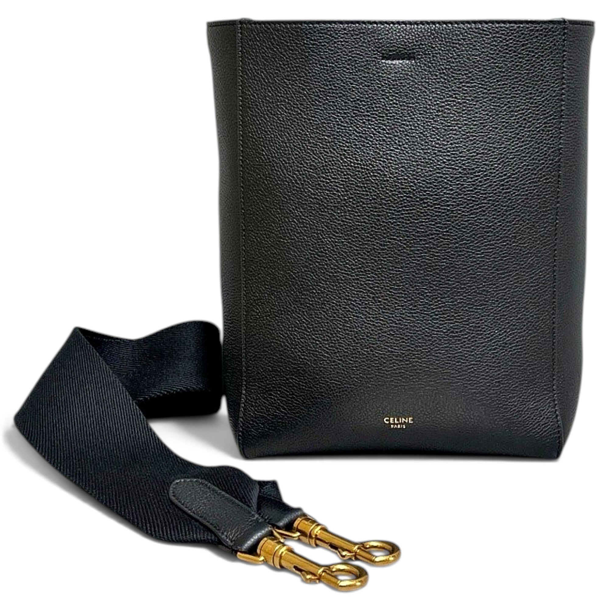 Seau Sangle leather handbag