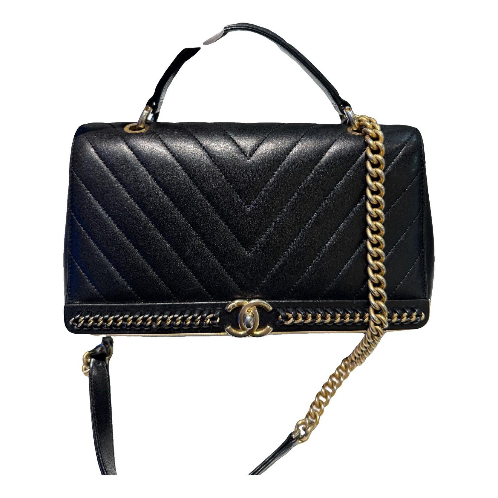 Leather handbag
