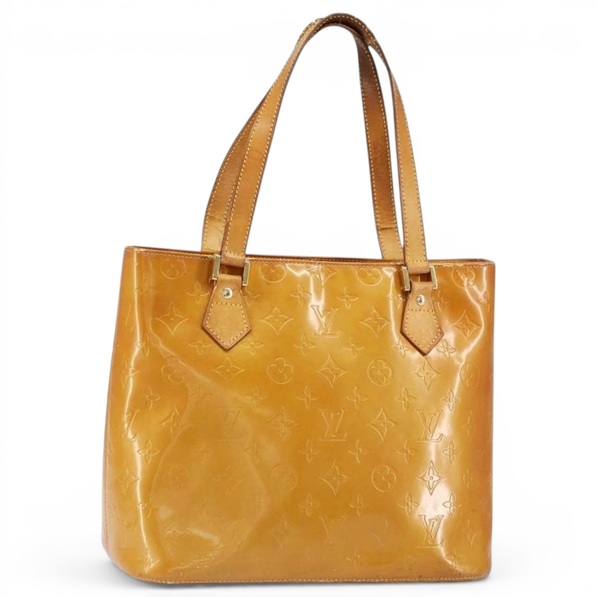 Patent leather handbag