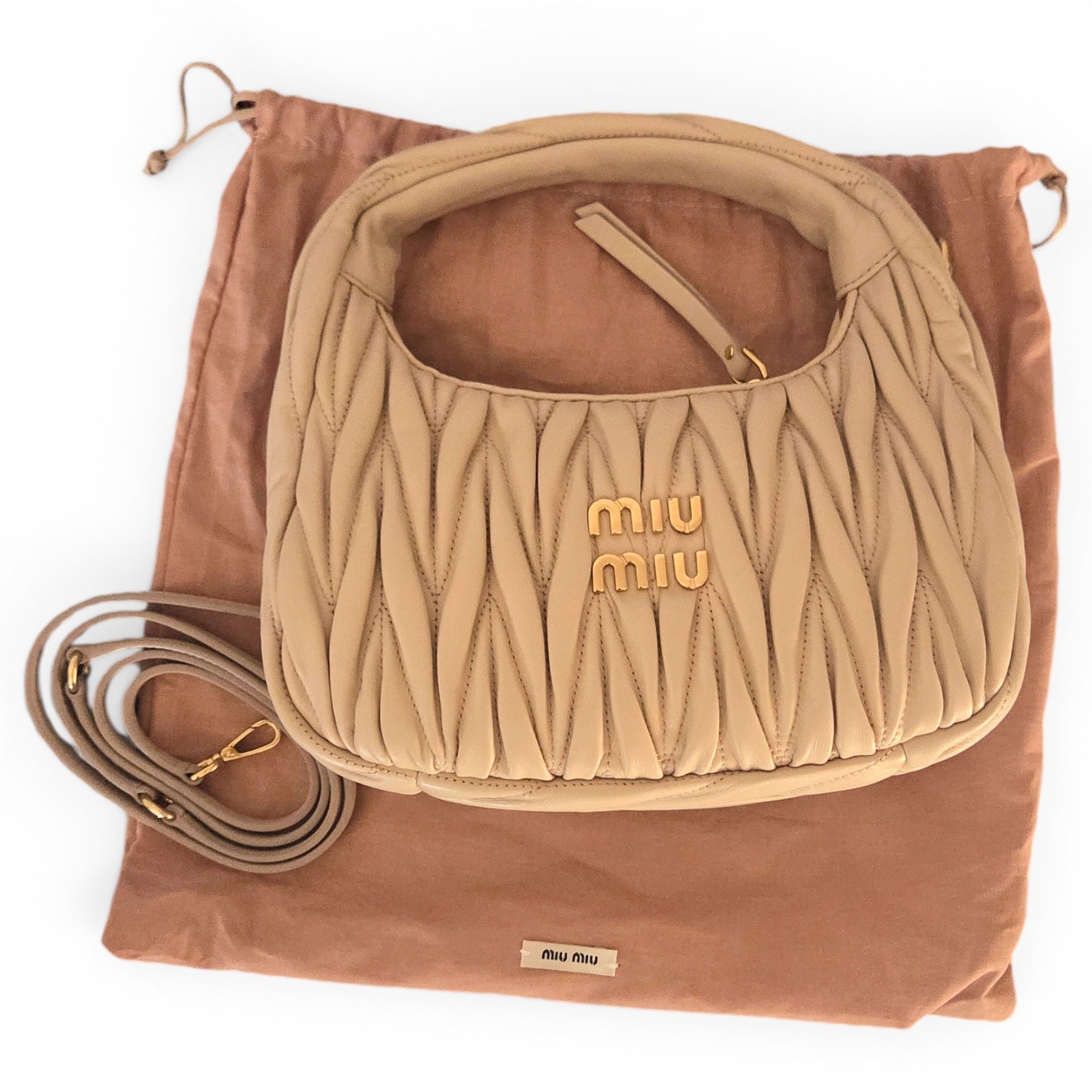 Miu Miu Miu Wander leather crossbody bag
