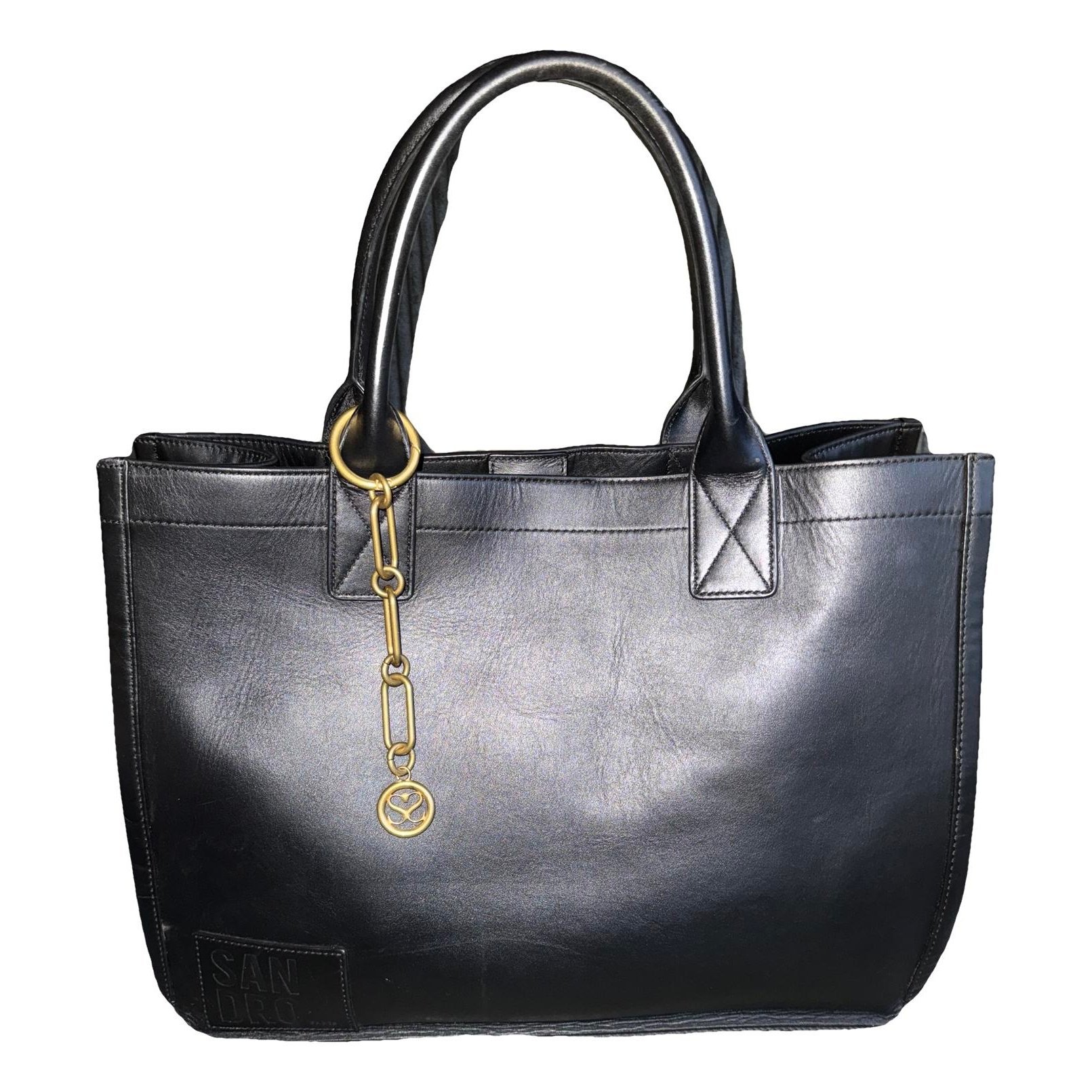 Leather tote