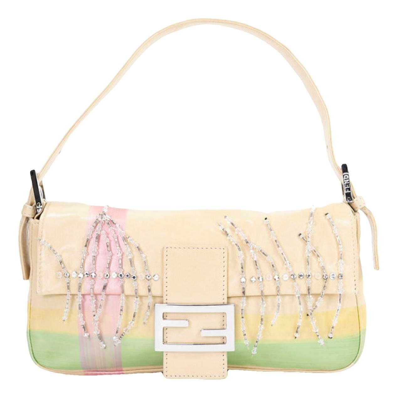 Baguette leather handbag