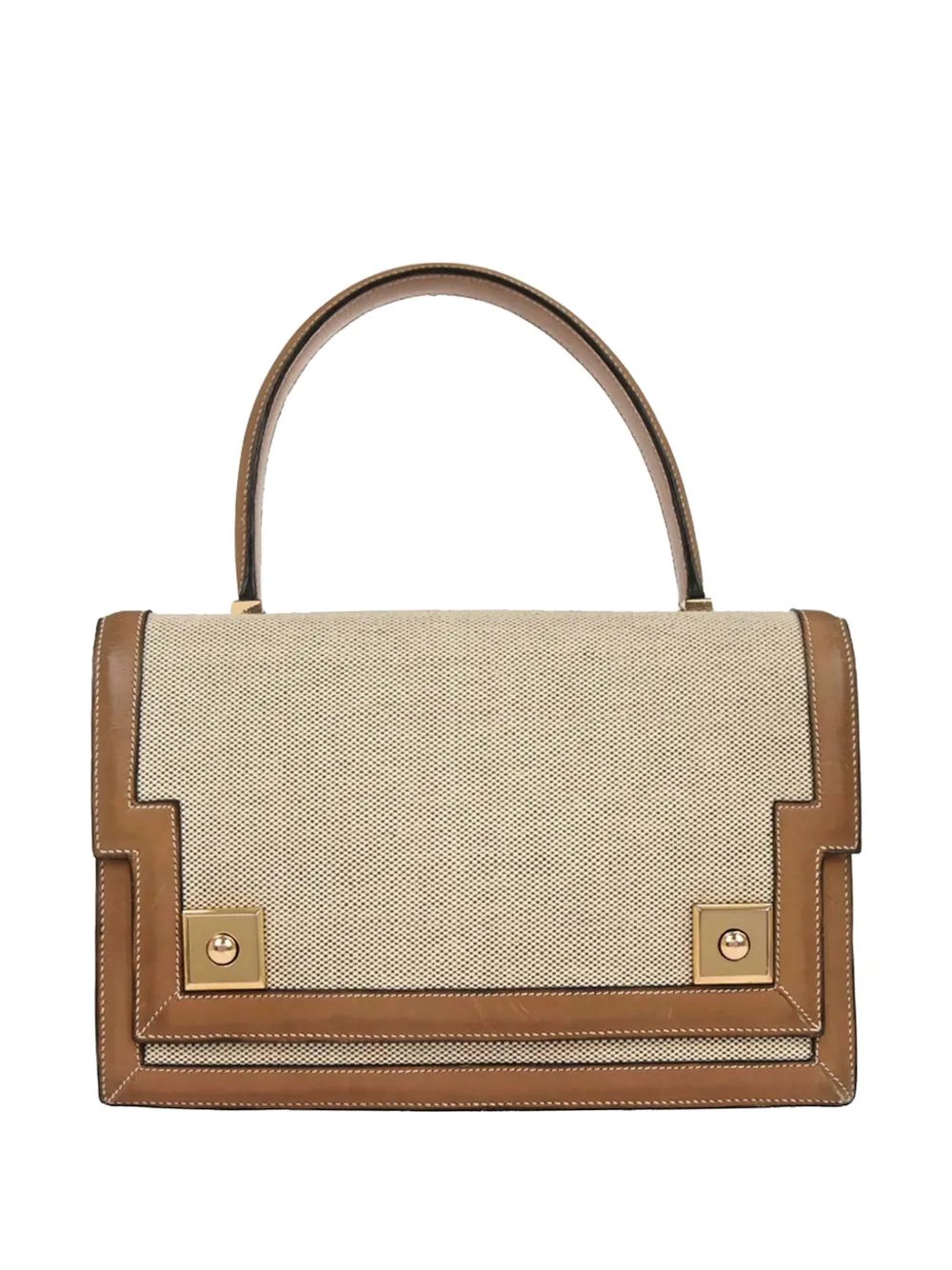 Hermes 1990-2000s Toile H Vache Piano handbag