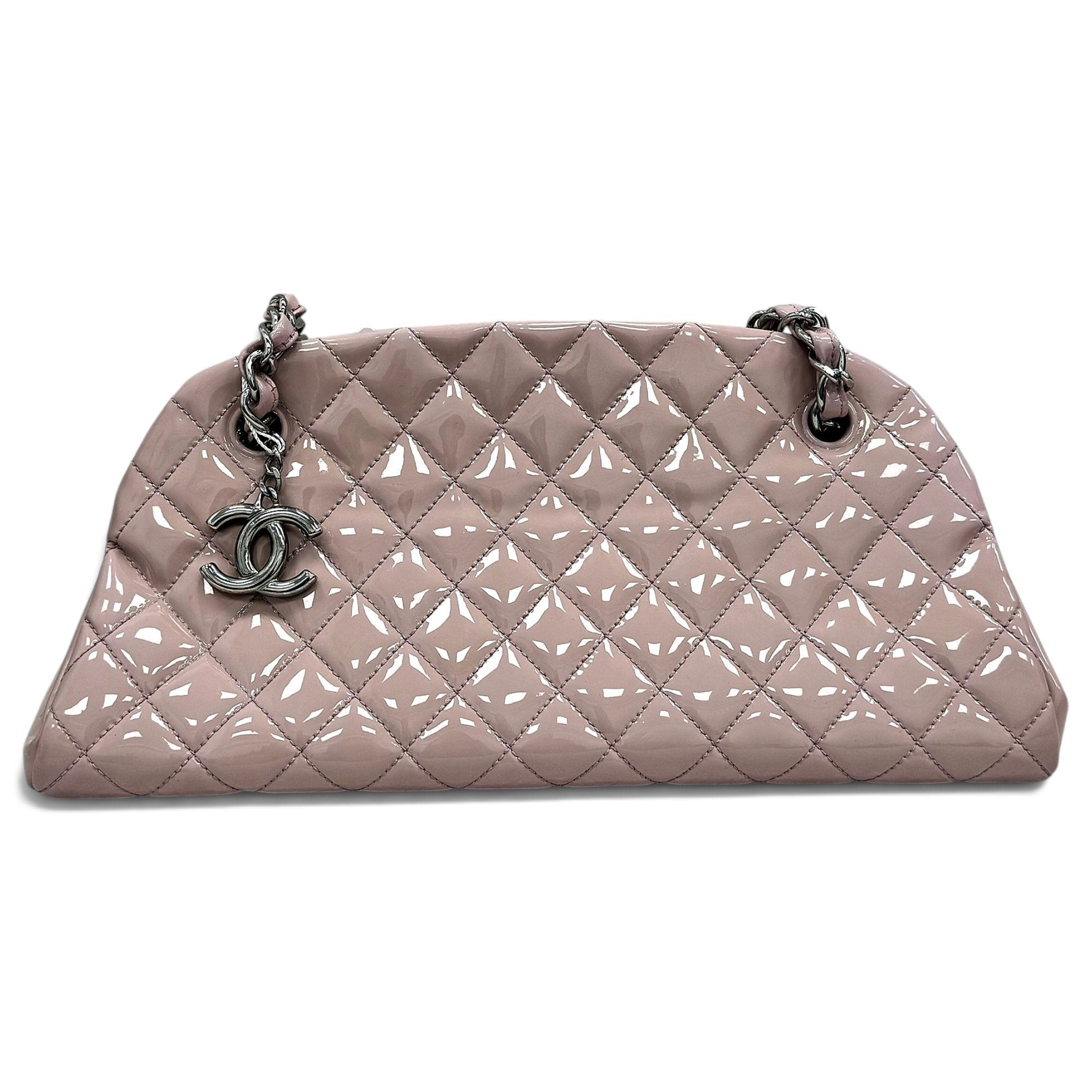 Mademoiselle patent leather handbag