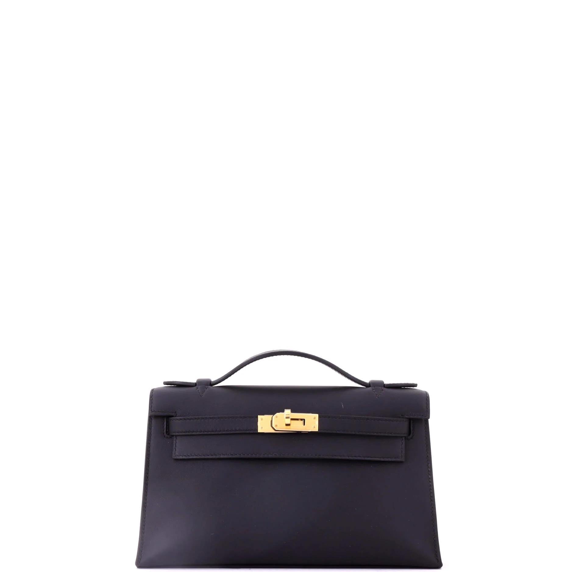 Leather clutch bag