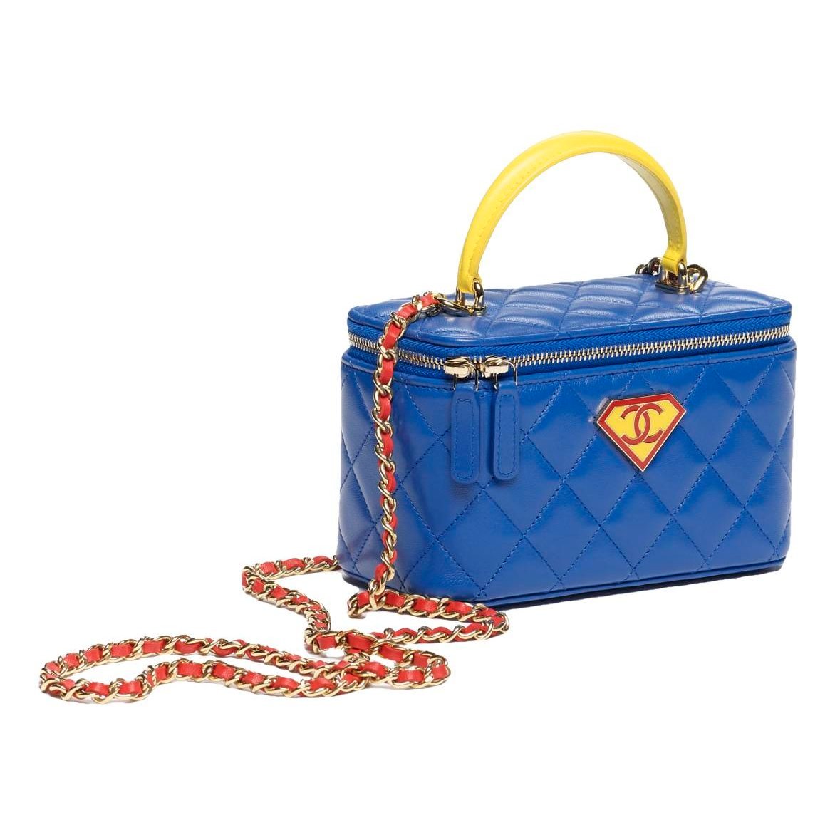Vanity leather handbag