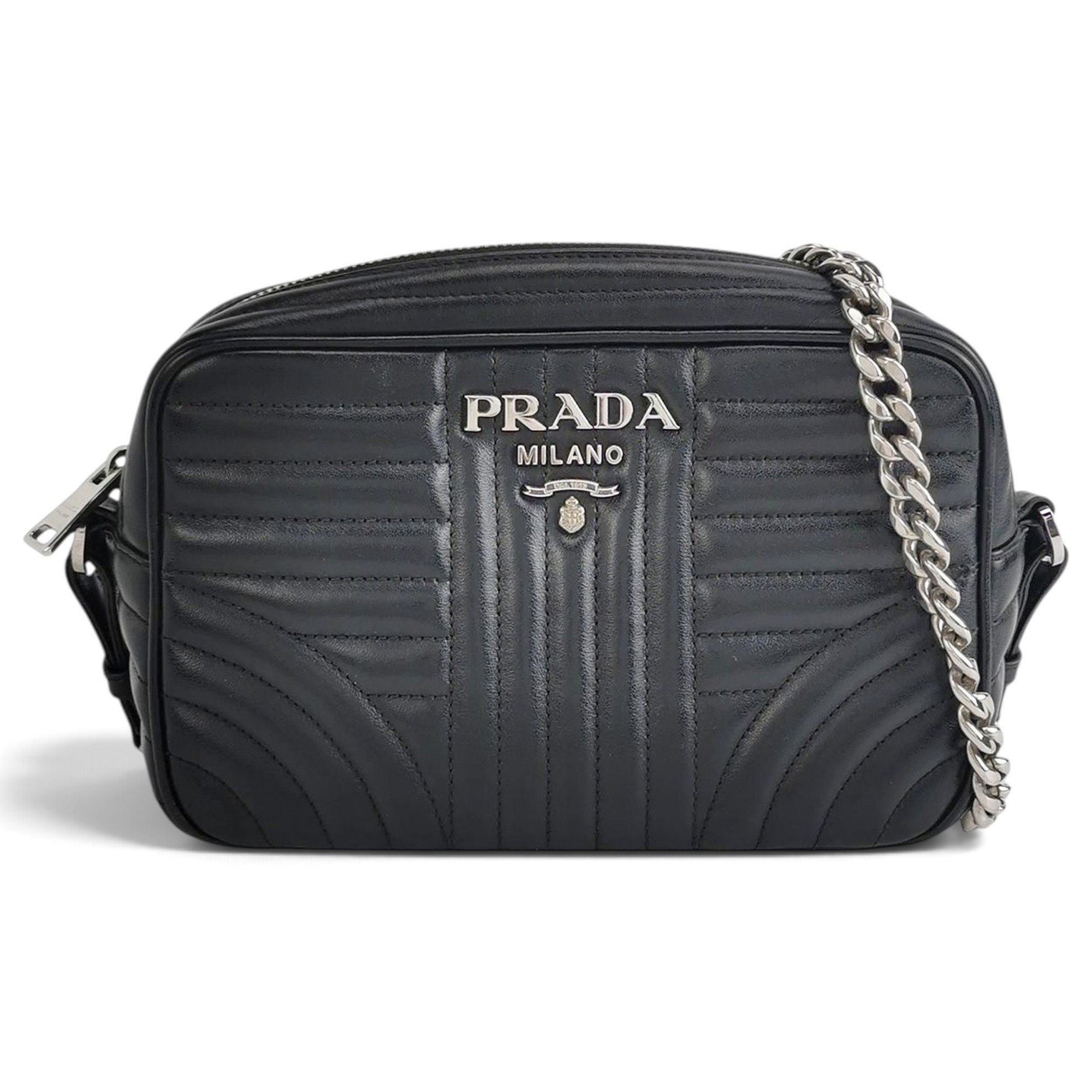 Diagramme leather handbag