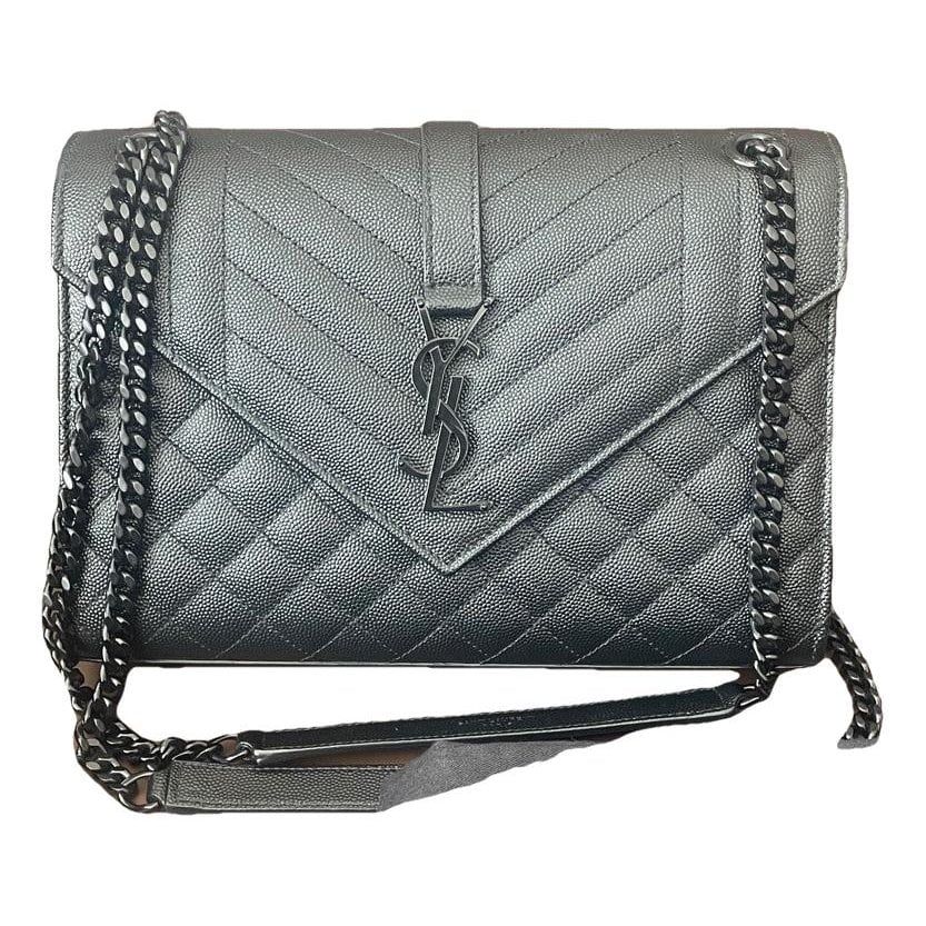 Envelope leather handbag