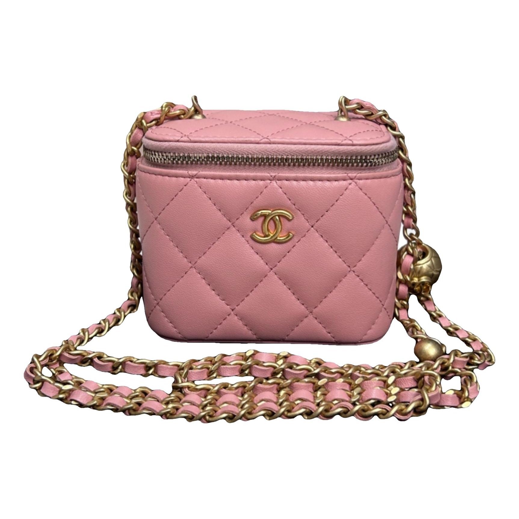 Trendy CC Vanity leather handbag