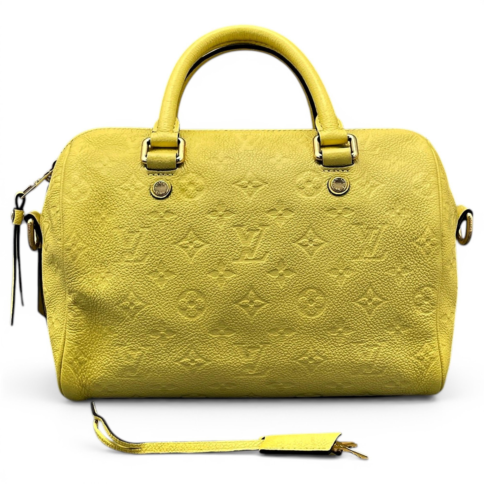 Speedy leather handbag