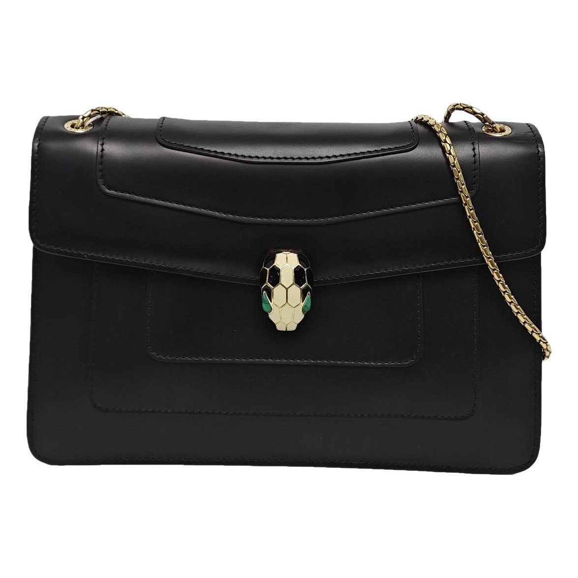 Serpenti leather handbag